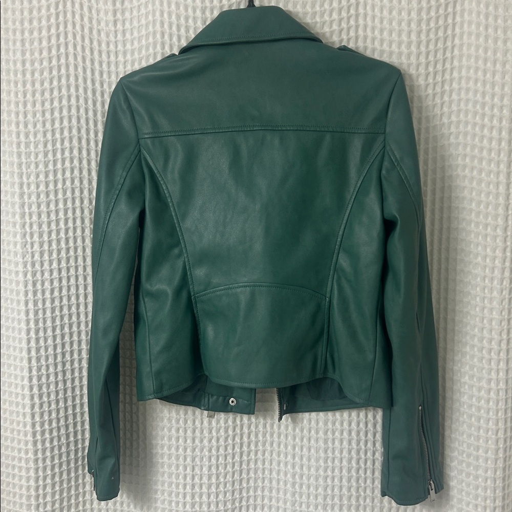 Avec Les Filles Faux Leather Moto Jacket XS - Picture 5 of 9